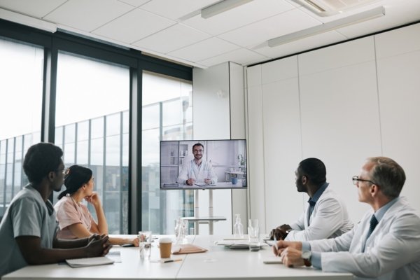 Online Meeting with Expert at Medical Conference